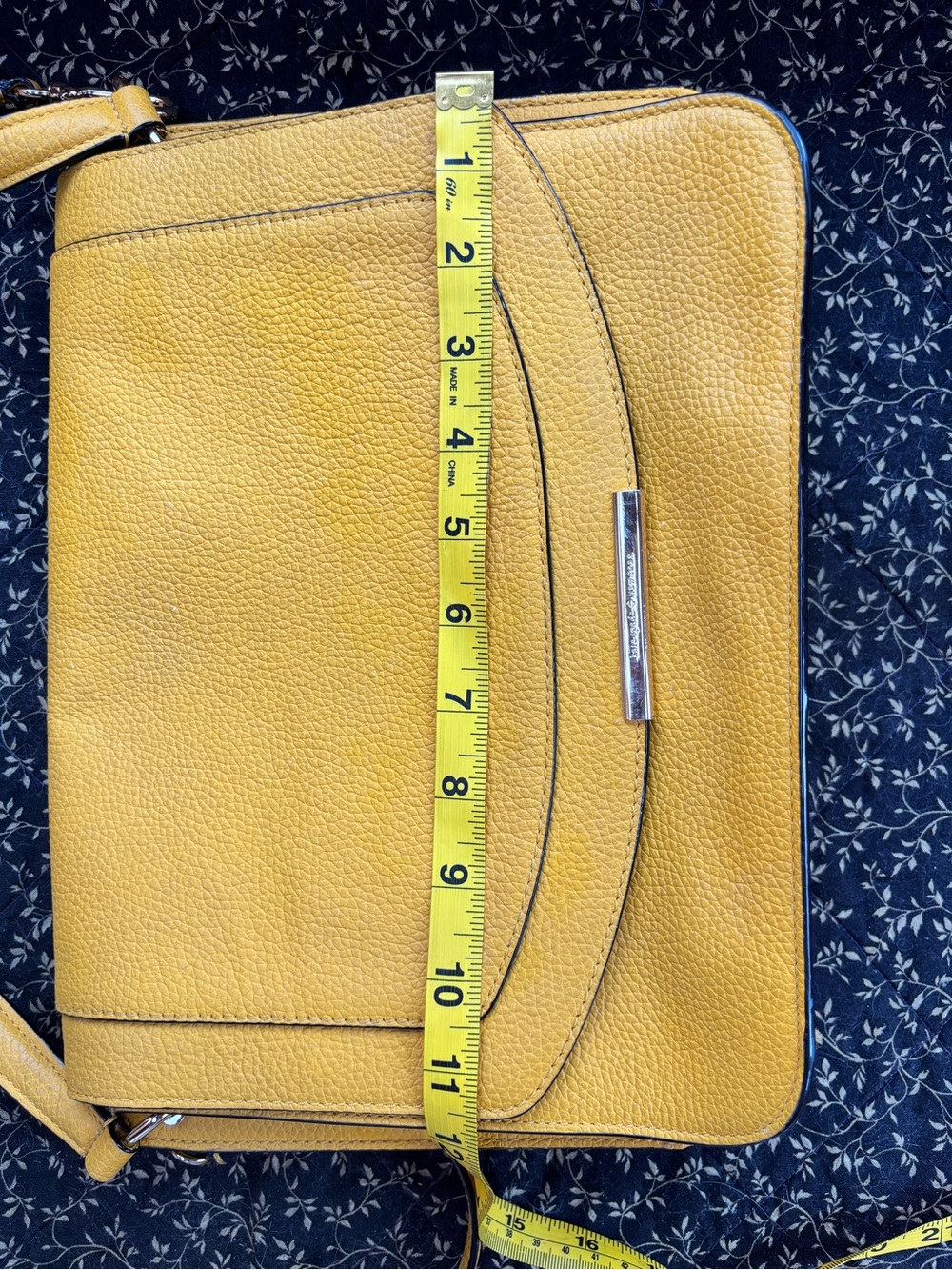 Kate Spade Leila Medium Flap Leather Shoulder Bag - Yellow - Picture 10 of 11